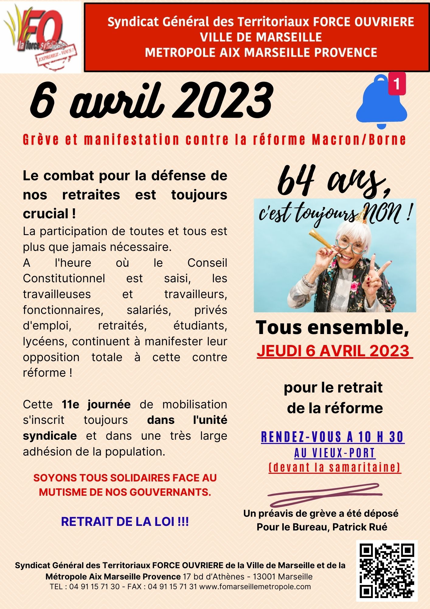 6 avril 2023 11e journée de mobilisation